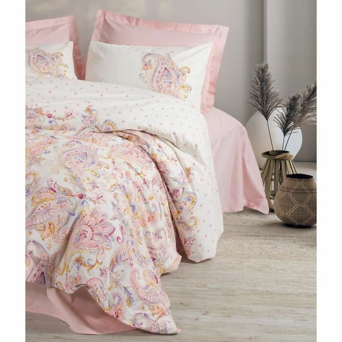 Duvet cover set Pink 220 x 240 cm