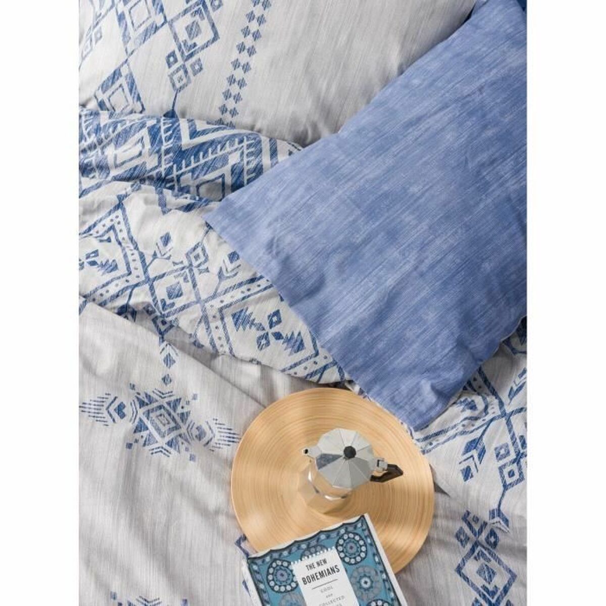 Duvet cover set Blue 220 x 240 cm