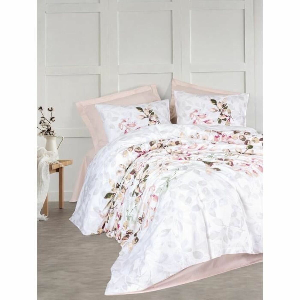 Duvet cover set White 220 x 240 cm