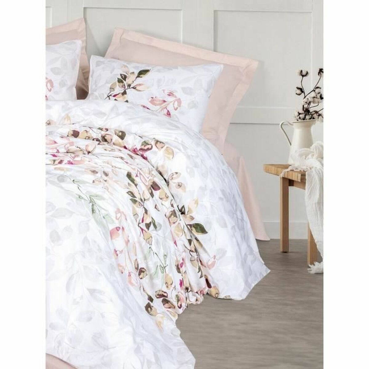 Duvet cover set White 220 x 240 cm