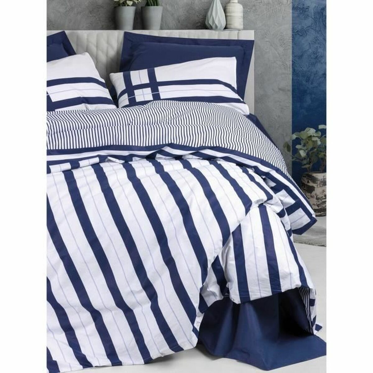 Duvet cover set Blue 220 x 240 cm