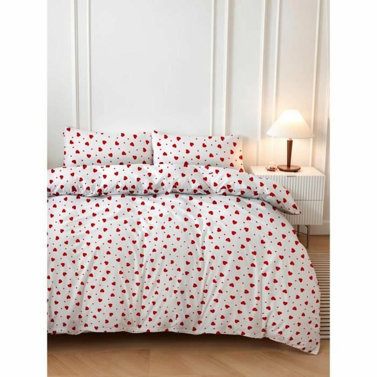 Duvet cover set Red Super king 3 Pieces