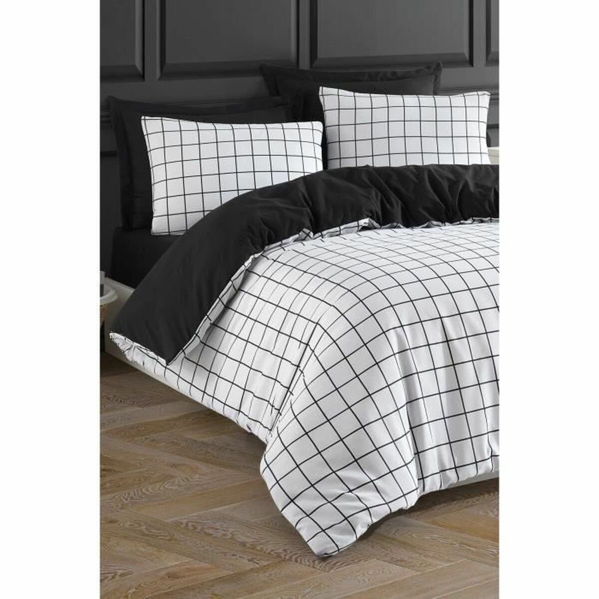 Duvet cover set White Super king 3 Pieces
