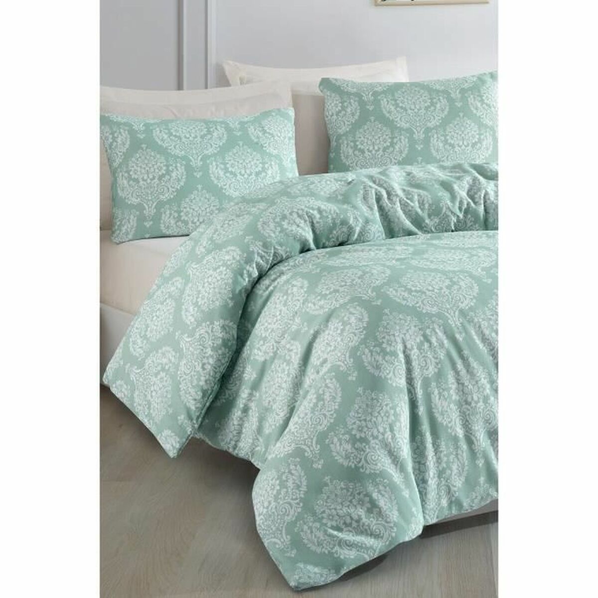Duvet cover set Green Super king 3 Pieces