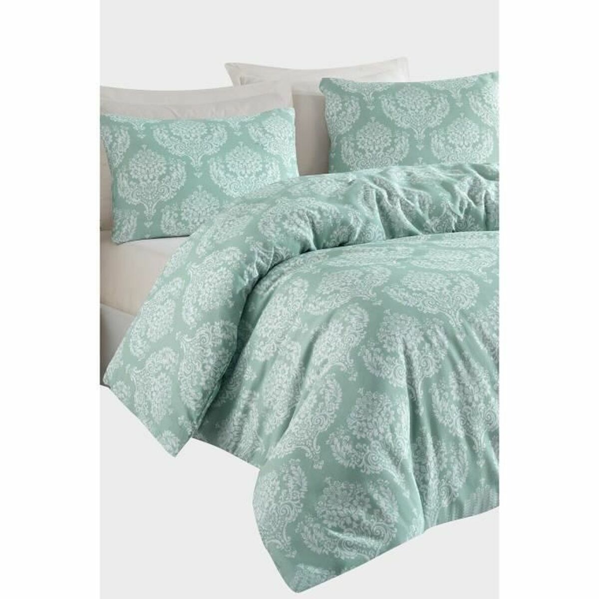 Duvet cover set Green Super king 3 Pieces