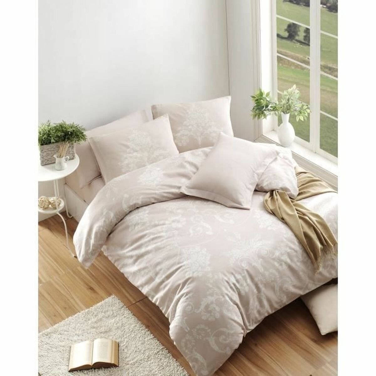Duvet cover set White Super king 3 Pieces