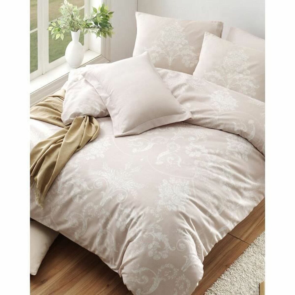 Duvet cover set White Super king 3 Pieces