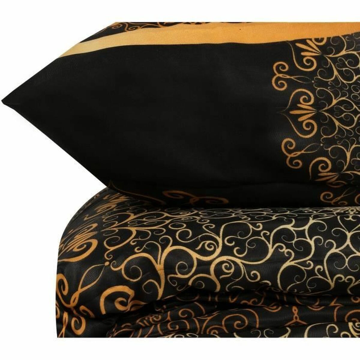Duvet cover set Black Super king 3 Pieces