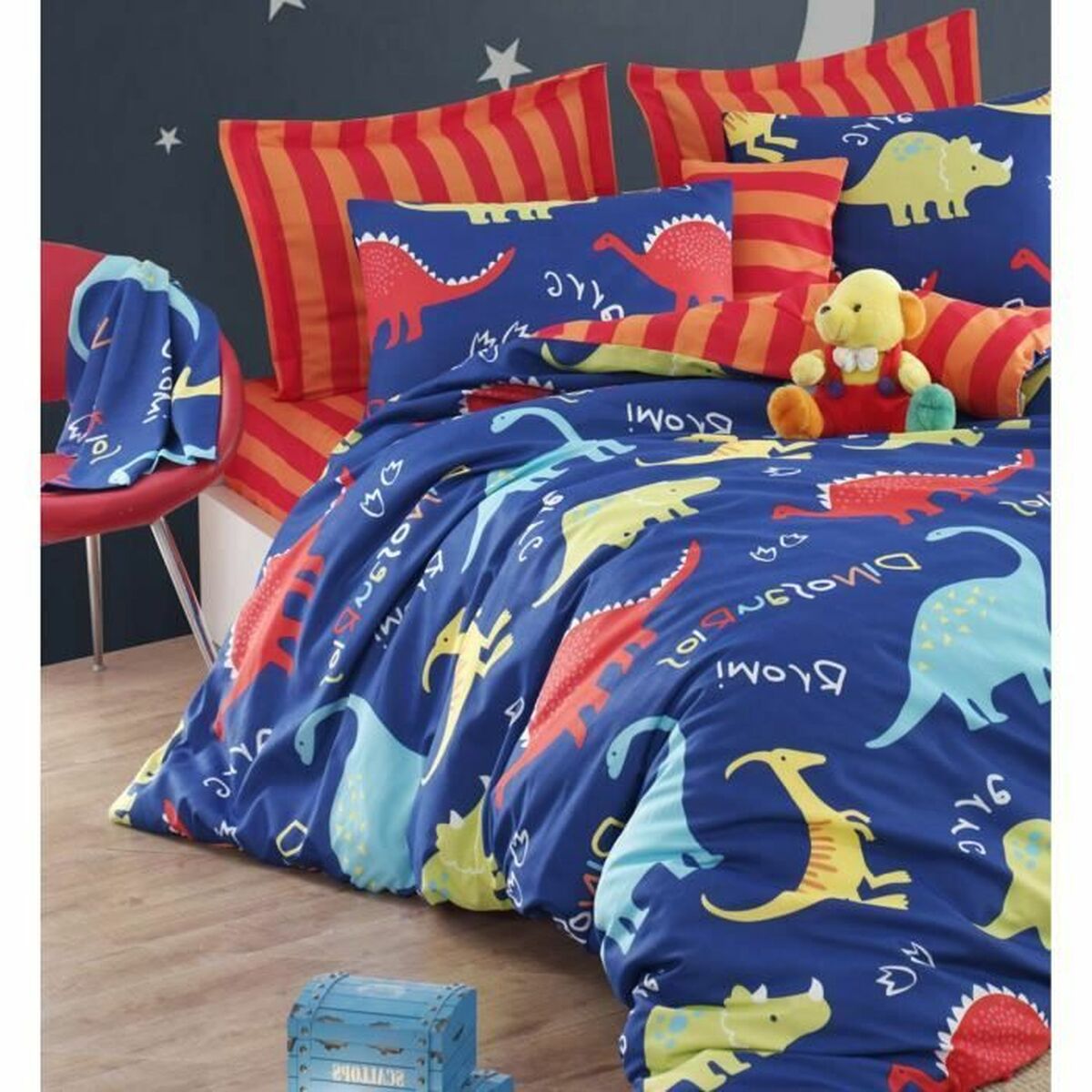 Duvet cover set Blue Super king 3 Pieces