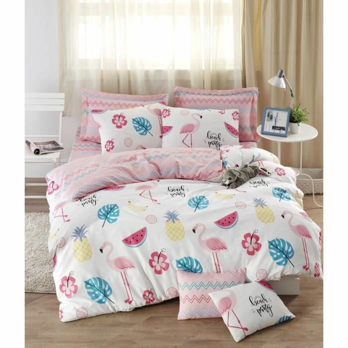Duvet cover set White Super king 3 Pieces
