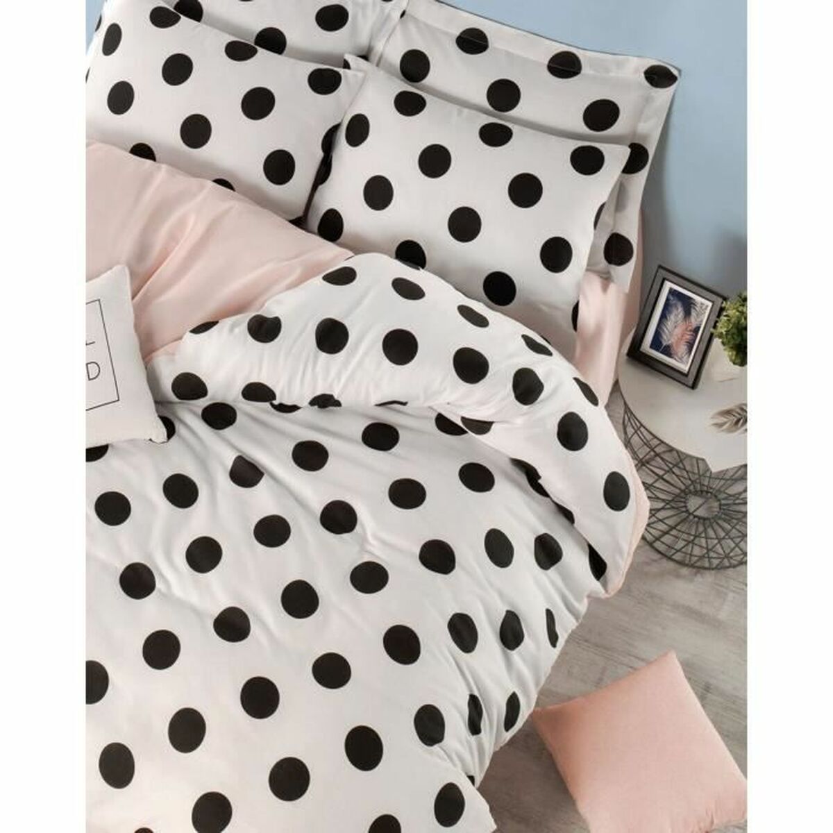Duvet cover set White Super king 3 Pieces