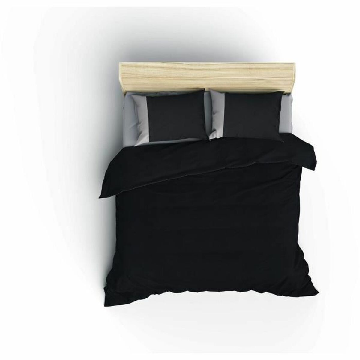 Duvet cover set Grey 220 x 240 cm