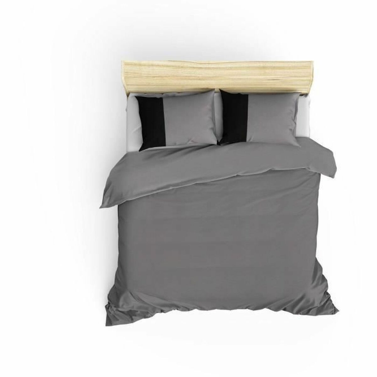 Duvet cover set Grey 220 x 240 cm