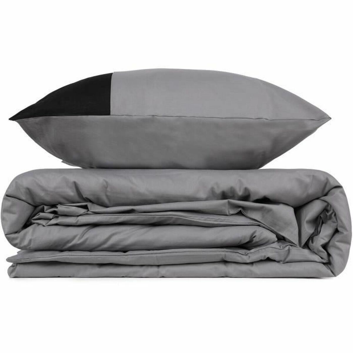 Duvet cover set Grey 220 x 240 cm
