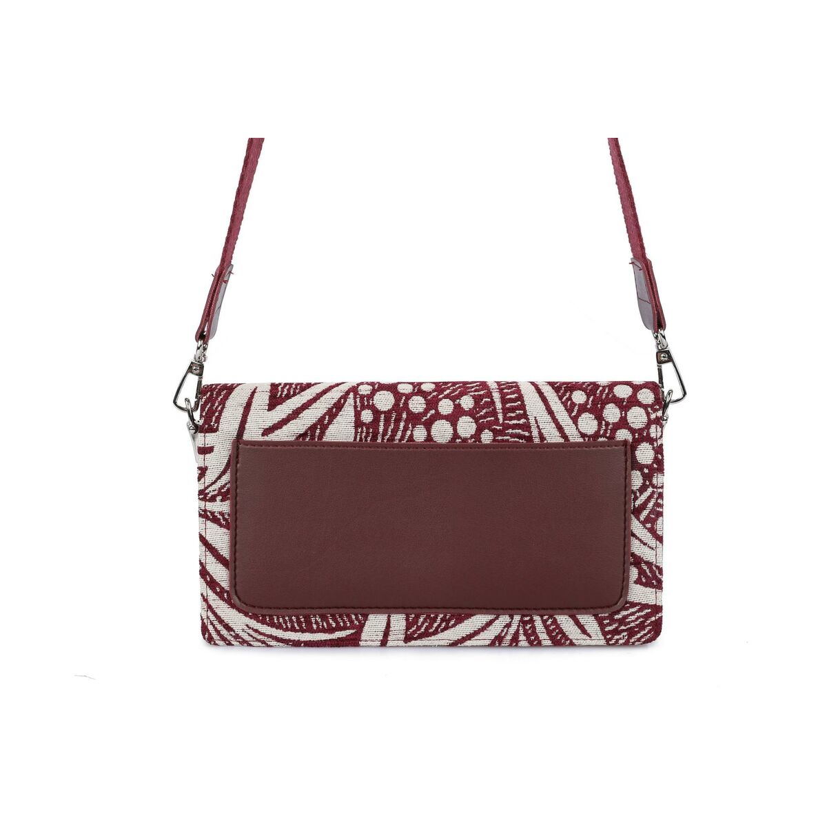 Women’s Handbag Laura Ashley CRESTON-FLOWER-CLARET-RED Grey 24 x 13 x 3 cm
