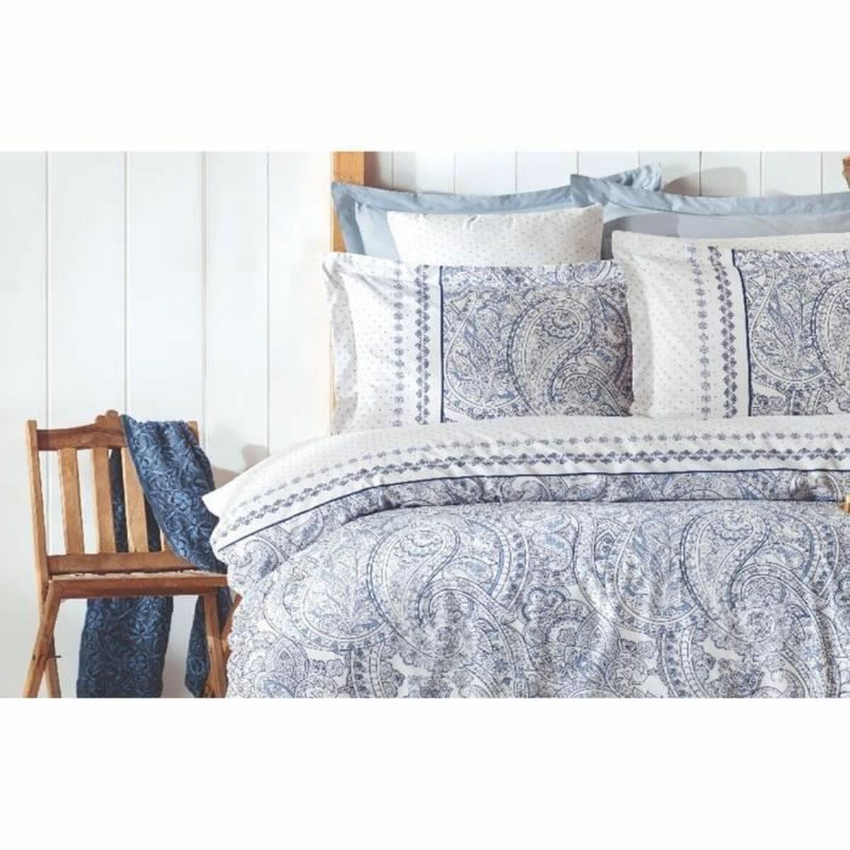 Duvet cover set Blue Super king 3 Pieces