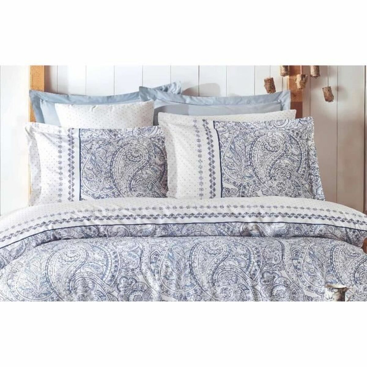 Duvet cover set Blue Super king 3 Pieces