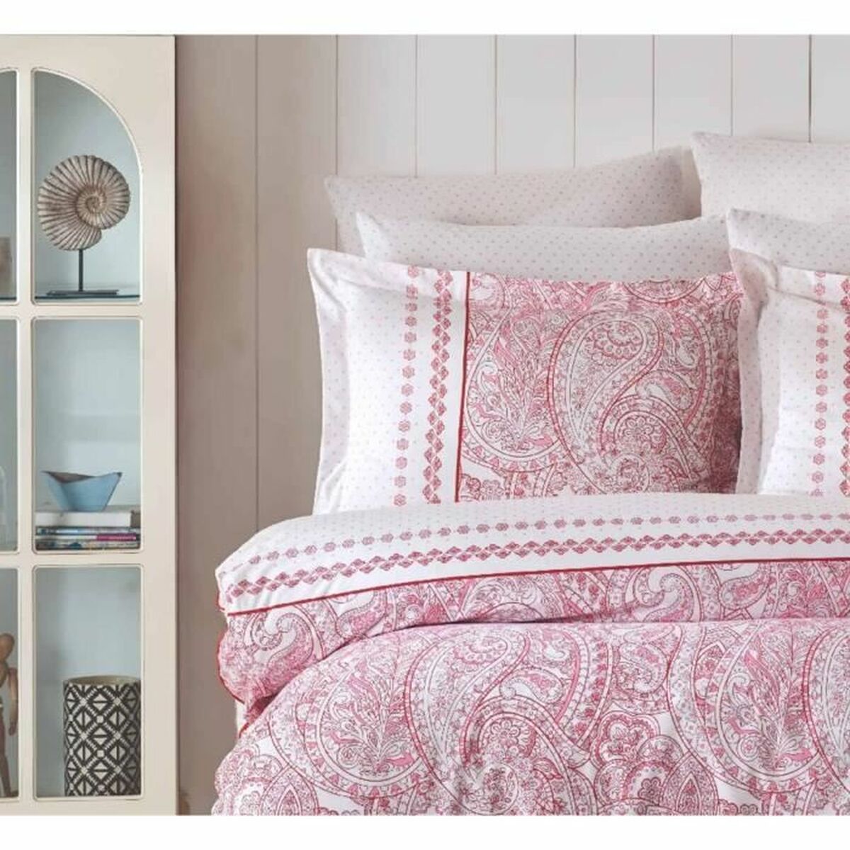 Duvet cover set Pink Super king 3 Pieces