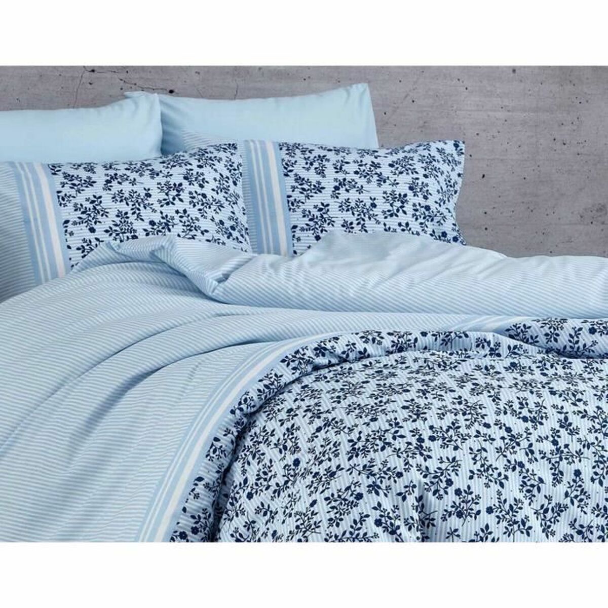 Duvet cover set Blue Super king 3 Pieces