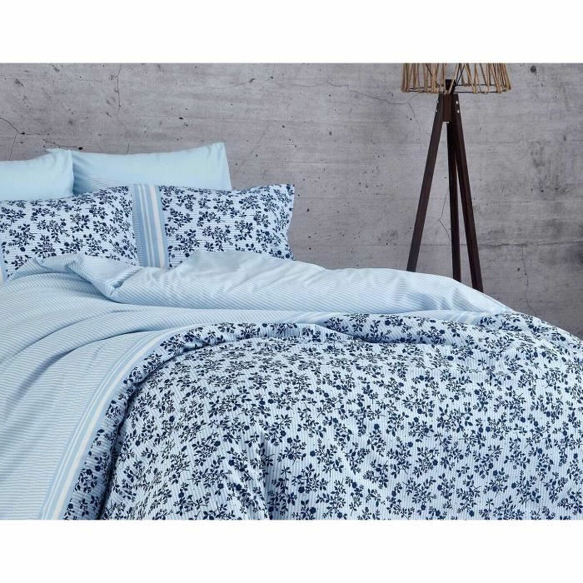 Duvet cover set Blue Super king 3 Pieces