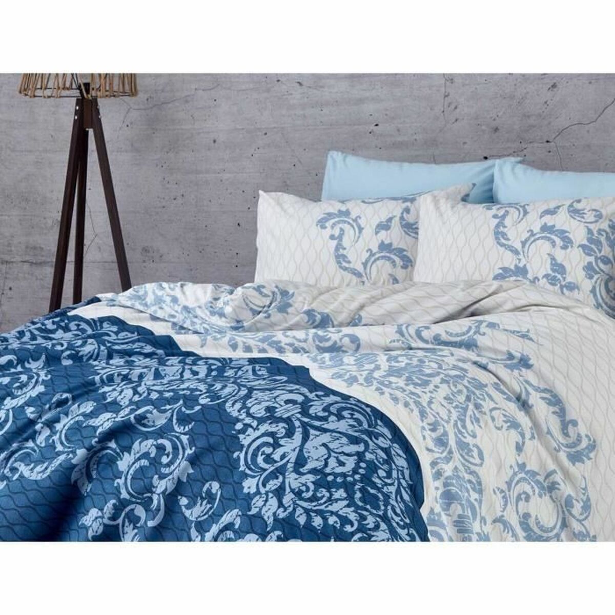 Duvet cover set Blue Super king 3 Pieces