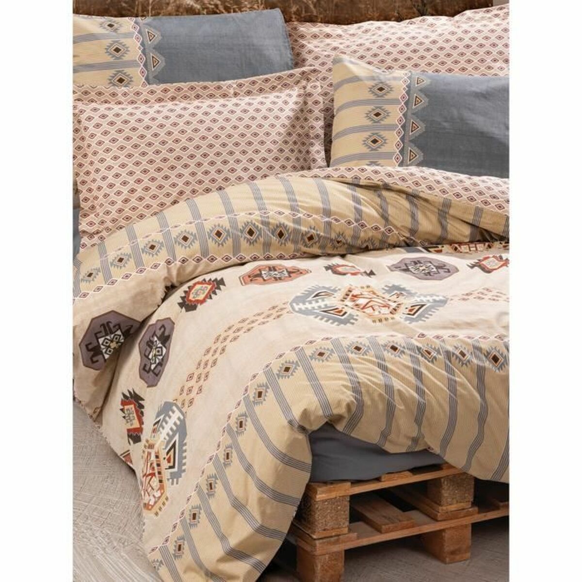 Duvet cover set Multicolour 220 x 240 cm