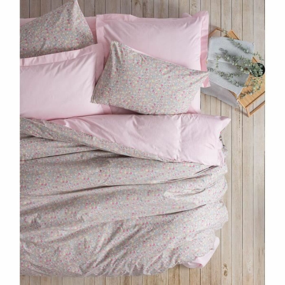 Duvet cover set Pink 220 x 240 cm