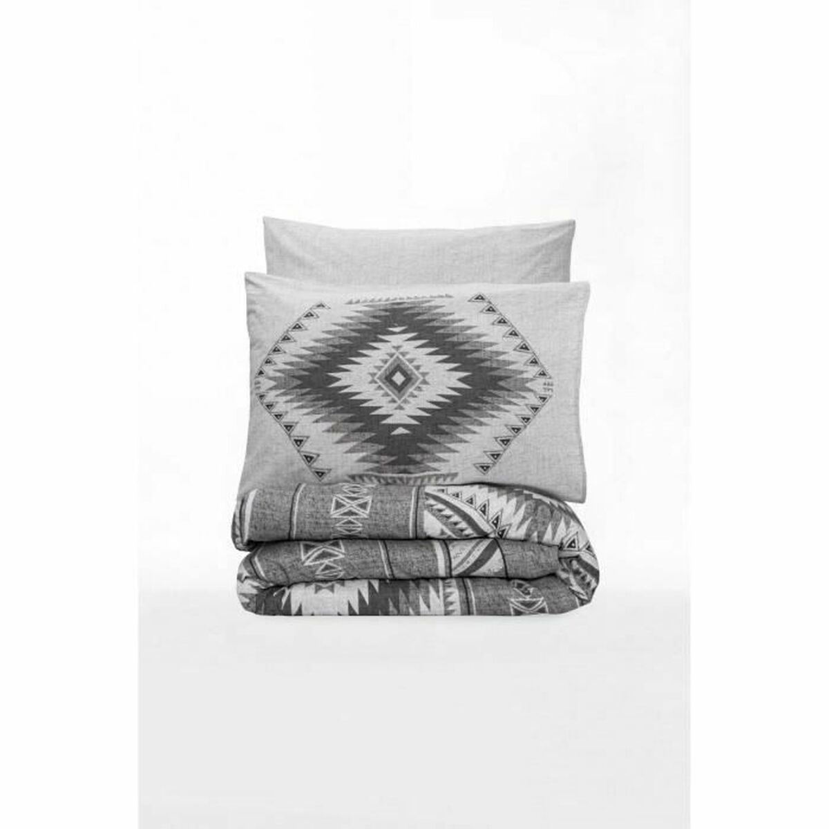 Duvet cover set Grey 220 x 240 cm