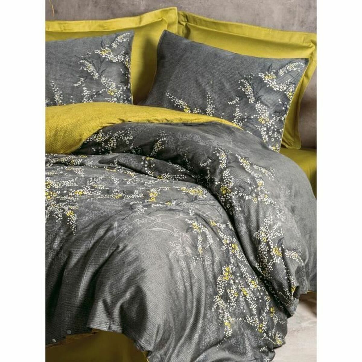 Duvet cover set Grey 220 x 240 cm