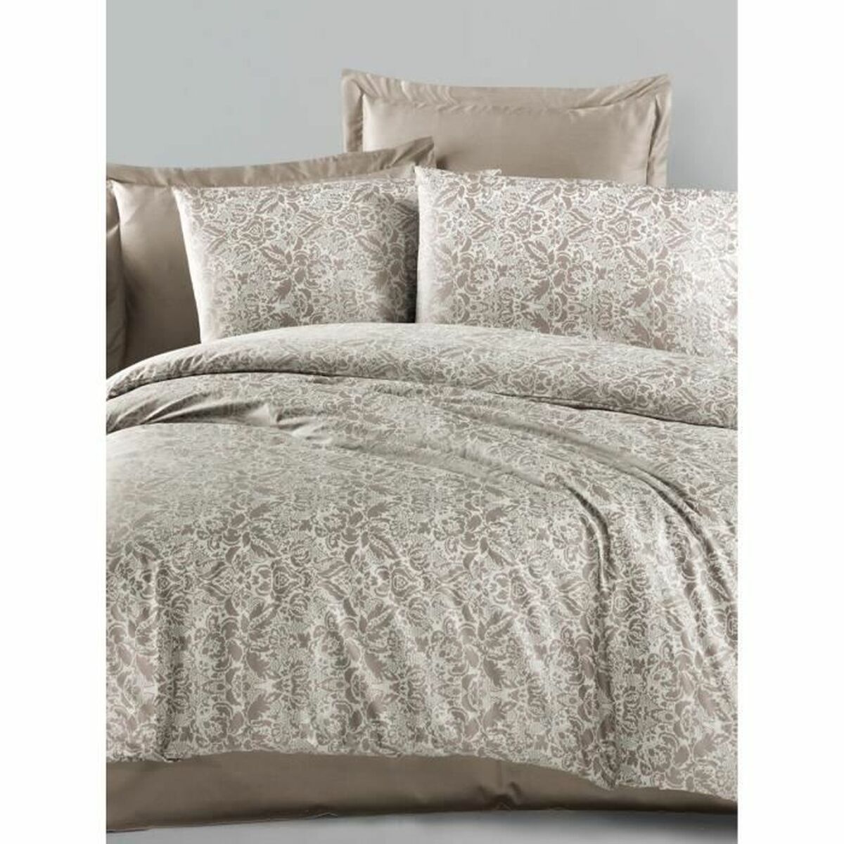 Duvet cover set Beige Super king 3 Pieces
