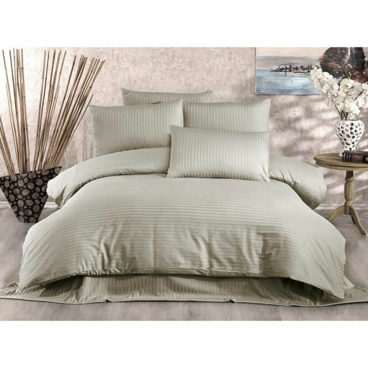 Duvet cover set Beige Super king 3 Pieces