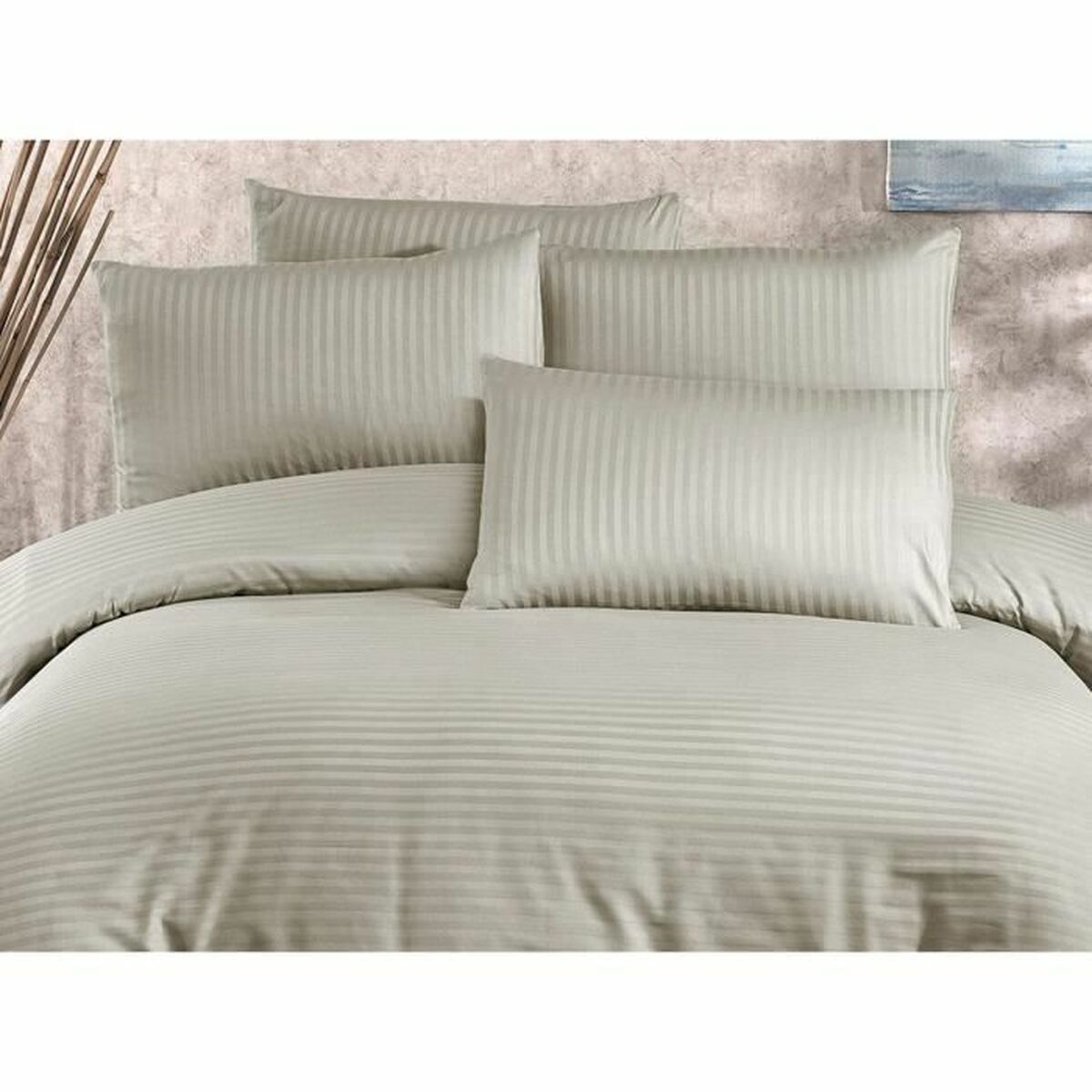 Duvet cover set Beige Super king 3 Pieces