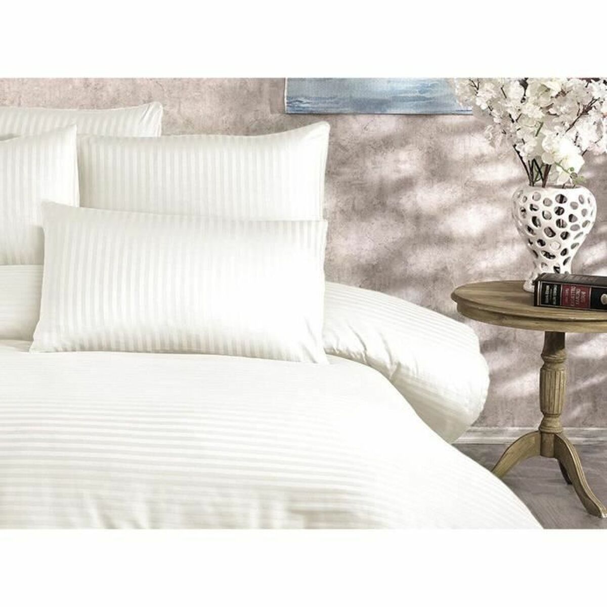 Duvet cover set Cream Super king 3 Pieces
