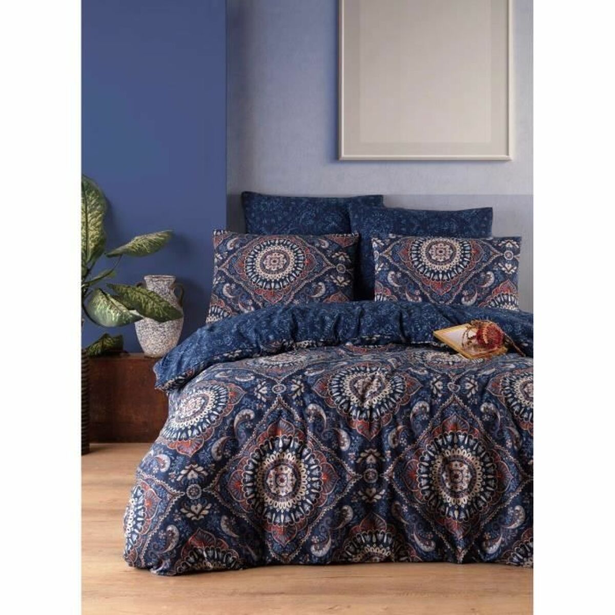 Duvet cover set Blue Super king 3 Pieces