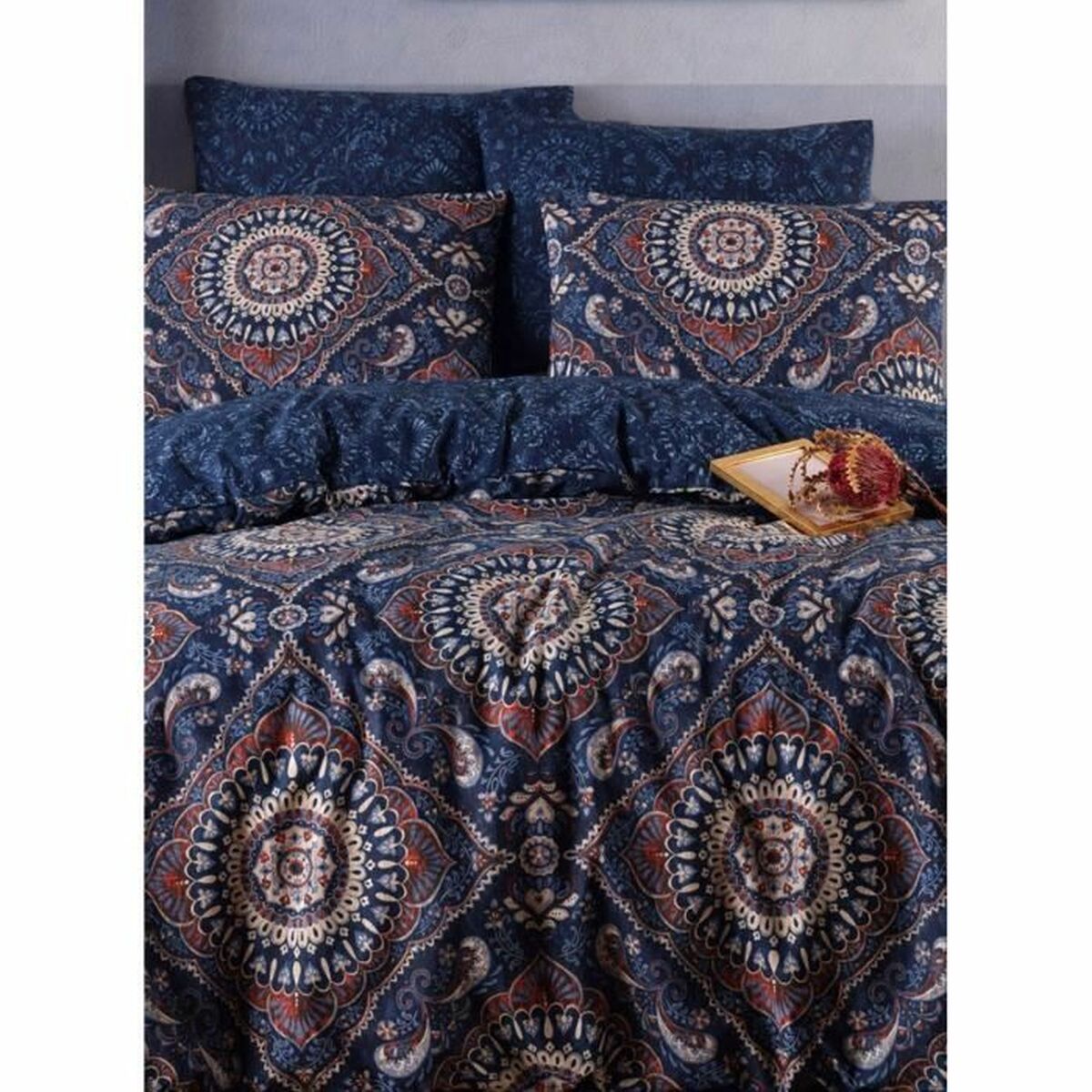 Duvet cover set Blue Super king 3 Pieces