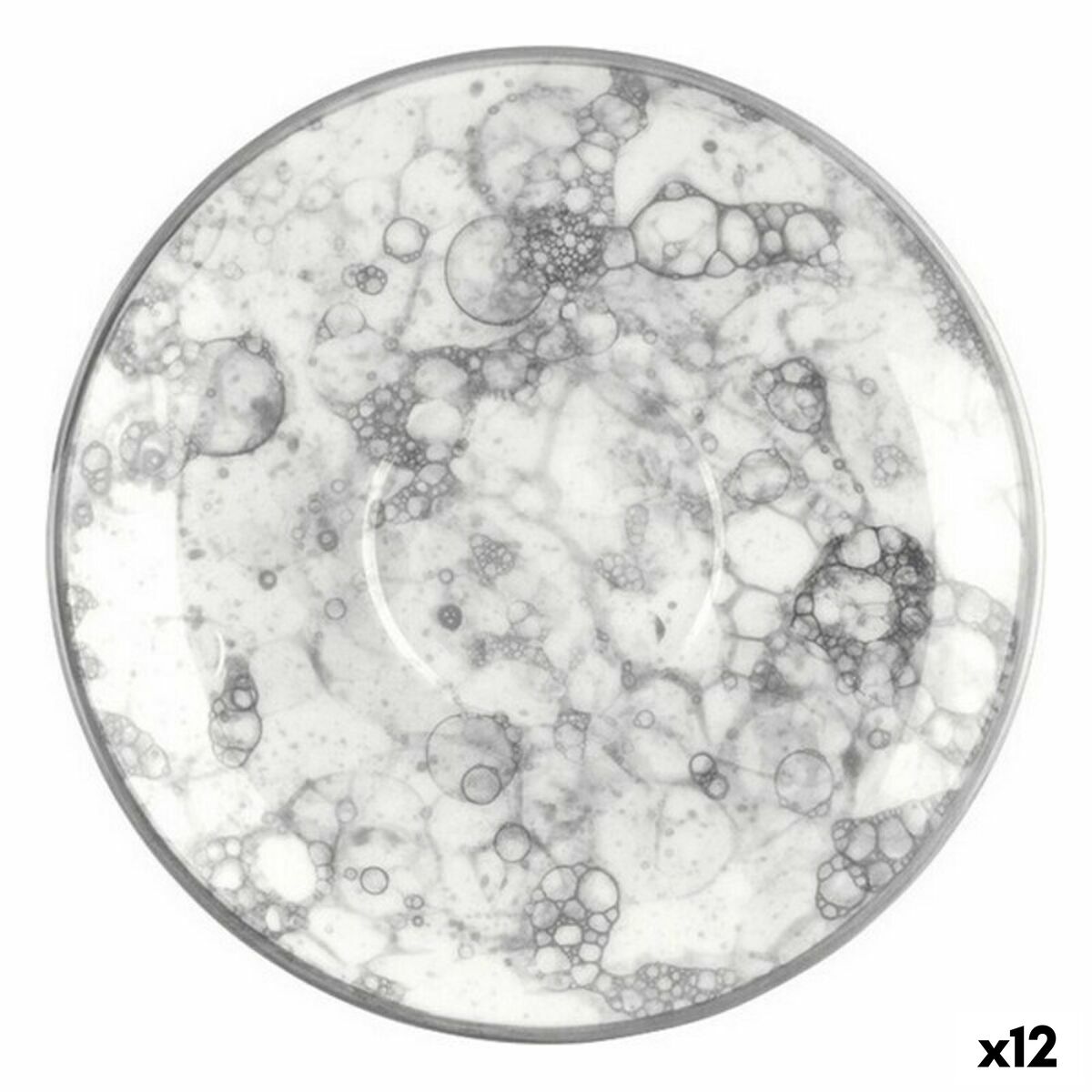 Plate Viejo Valle Gourmet Porcelain Coffee 13 x 13 x 2 cm (12 Units) Plate Viejo Valle Gourmet Porcelain Coffee 13 x 13 x 2 cm (12 Units)