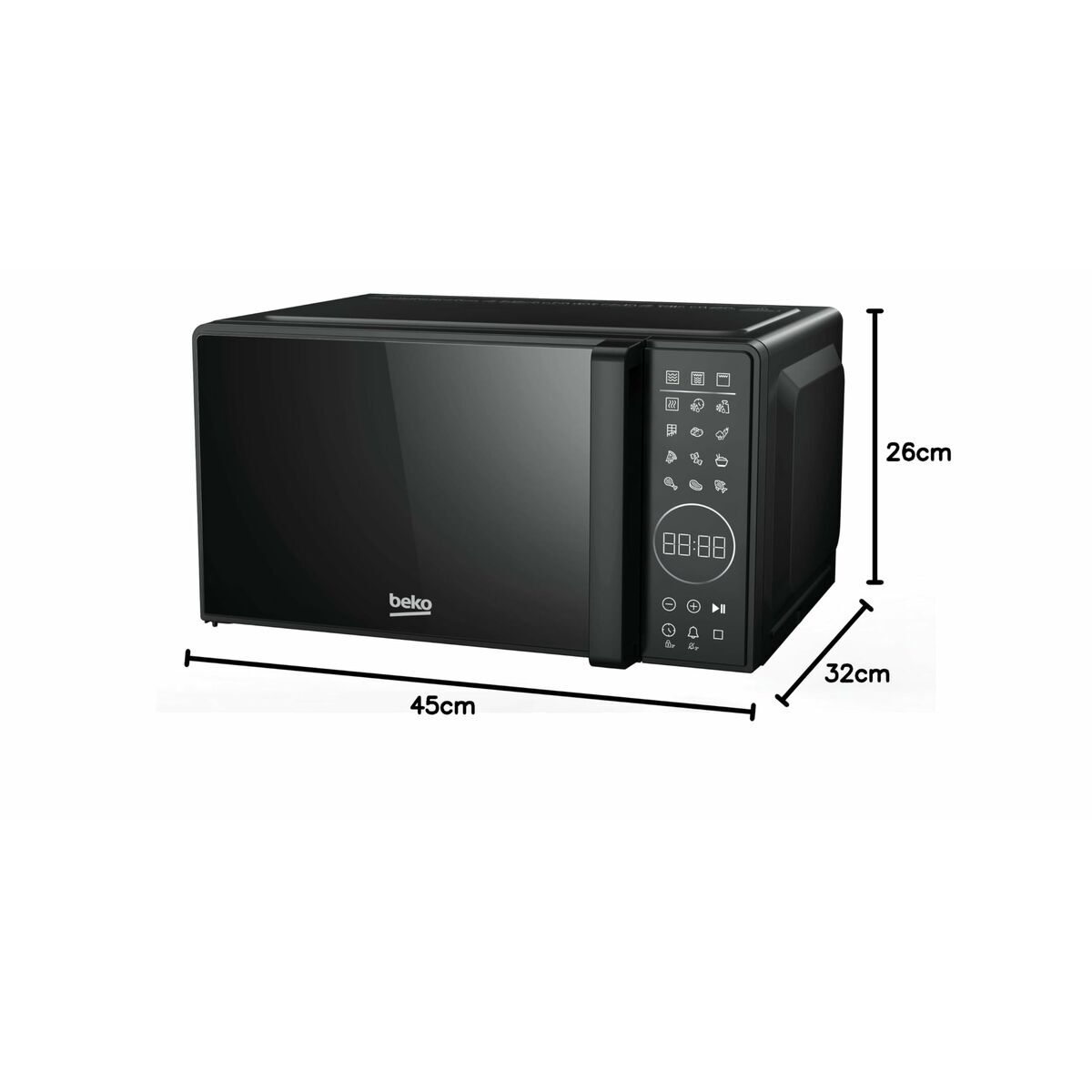 Microwave with Grill BEKO MGC20130BFB 20L Black 1000 W