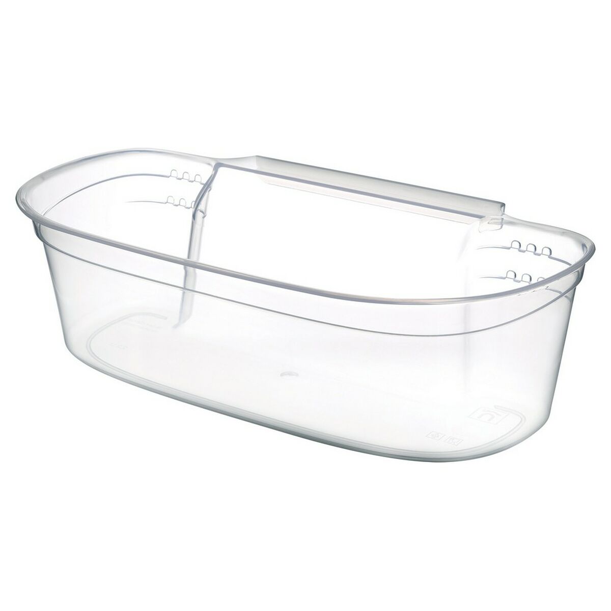 Rubbish Bin Gondol_G-550 Transparent White Plastic Rubbish Bin Gondol_G-550 Transparent White Plastic