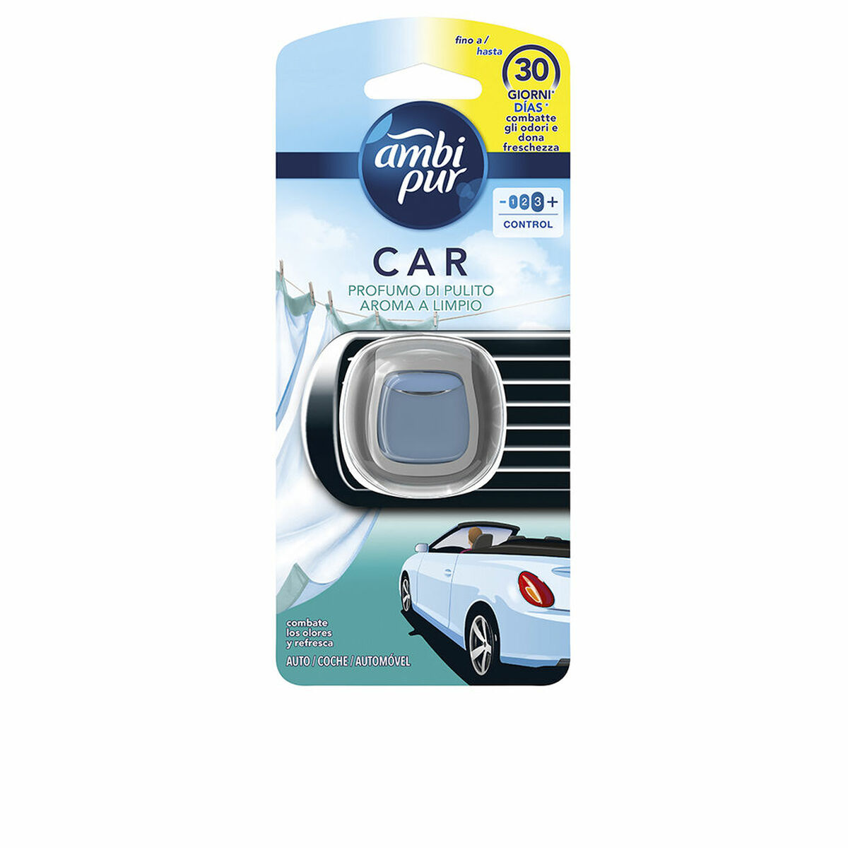 Car Air Freshener Ambi Pur Car Clean air 125 g Car Air Freshener Ambi Pur Car Clean air 125 g