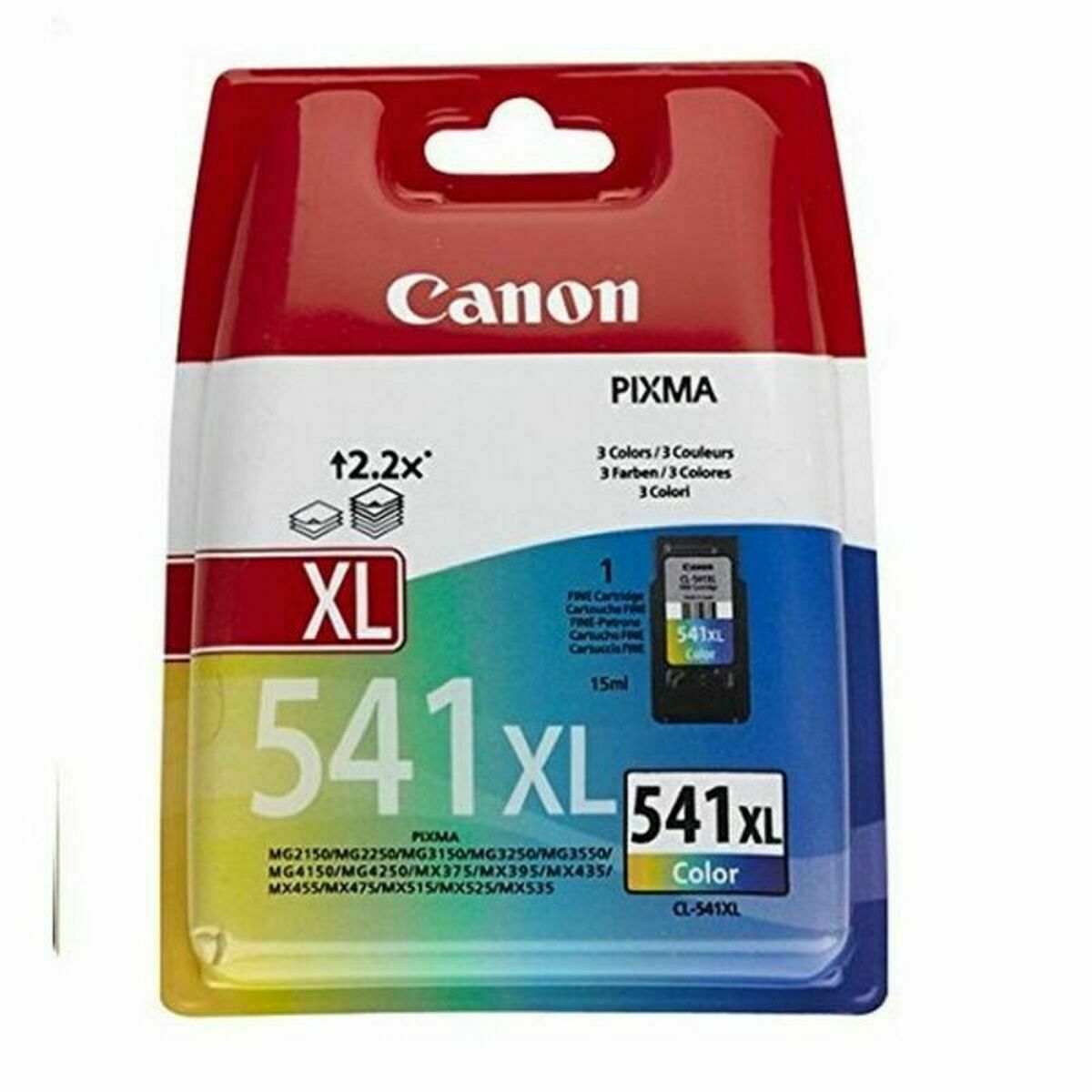 Original Ink Cartridge Canon CL-541XL Yellow Multicolour Cyan Magenta Cyan/Magenta/Yellow Original Ink Cartridge Canon CL-541XL Yellow Multicolour Cyan Magenta Cyan/Magenta/Yellow