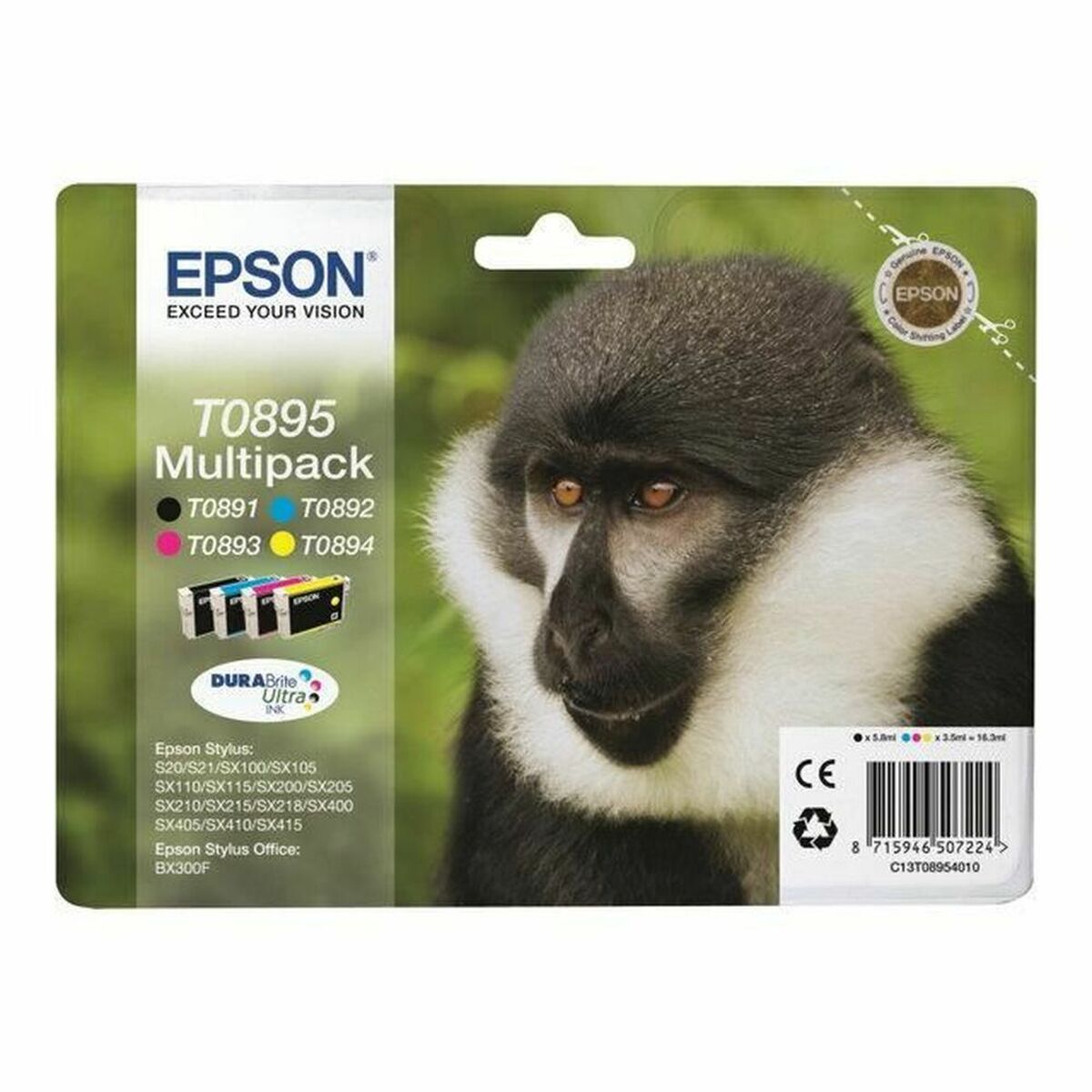 Original Ink Cartridge Epson Yellow Black Cyan Magenta Original Ink Cartridge Epson Yellow Black Cyan Magenta