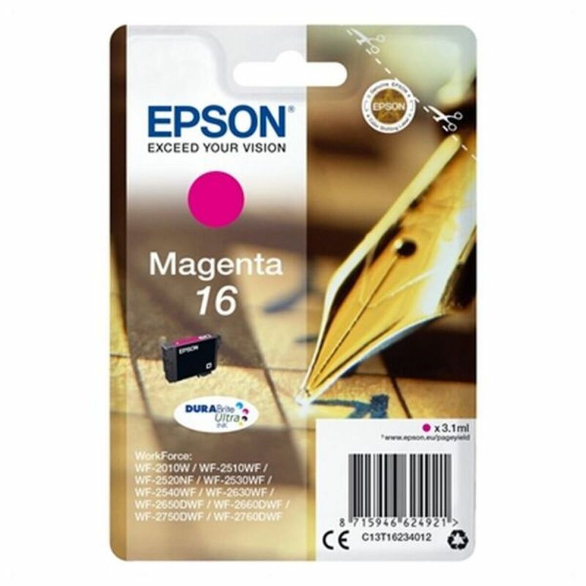 Original Ink Cartridge Epson Cartucho 16 magenta Magenta