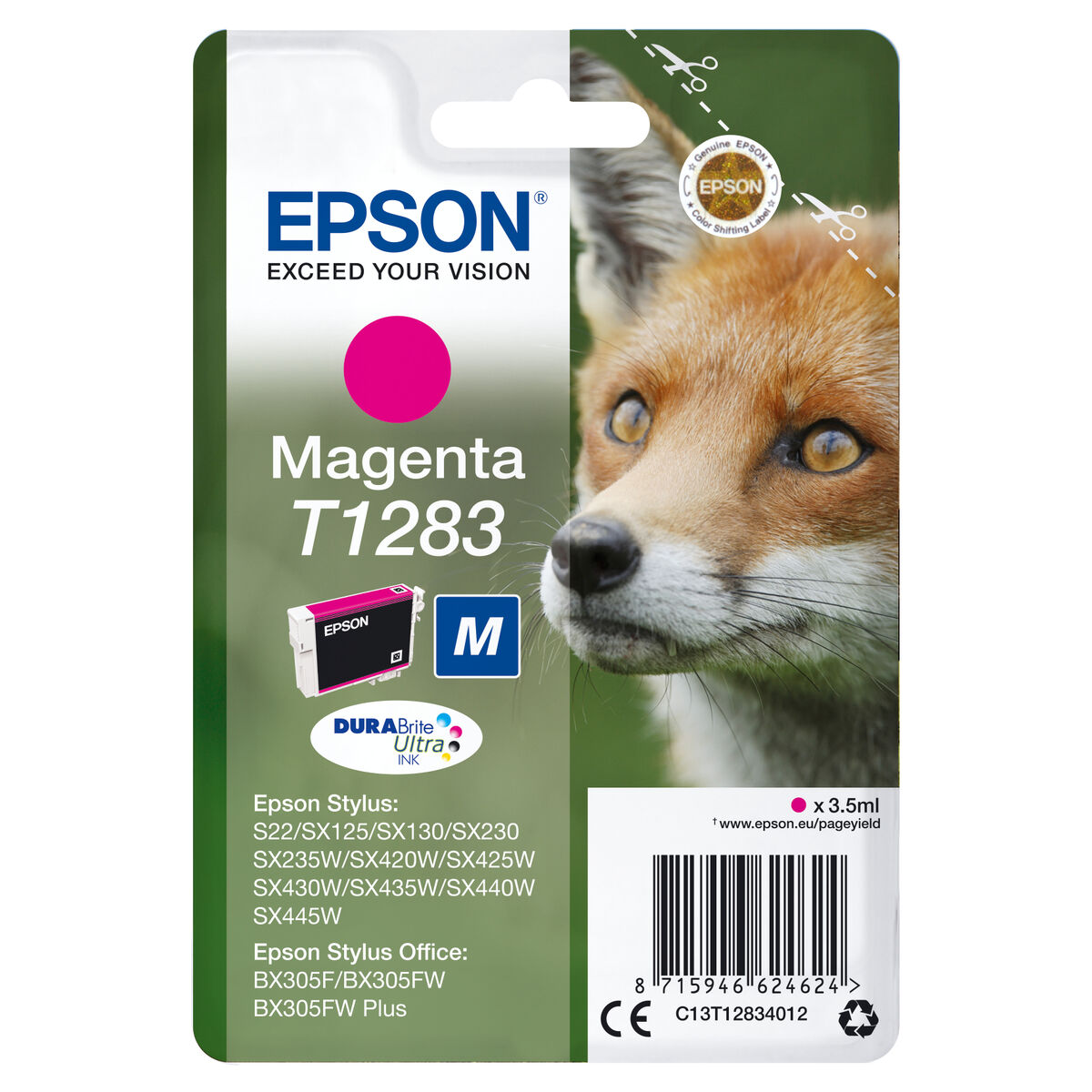 Original Ink Cartridge Epson C13T12834022 Red Magenta Original Ink Cartridge Epson C13T12834022 Red Magenta