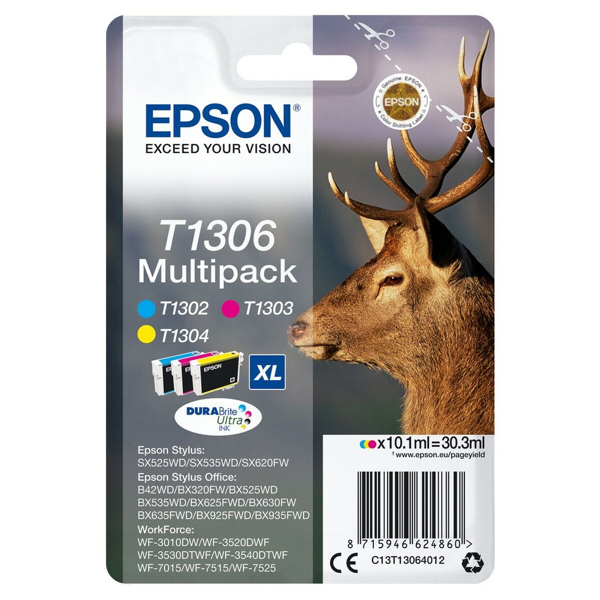Original Ink Cartridge Epson T1306 Cyan Yellow
