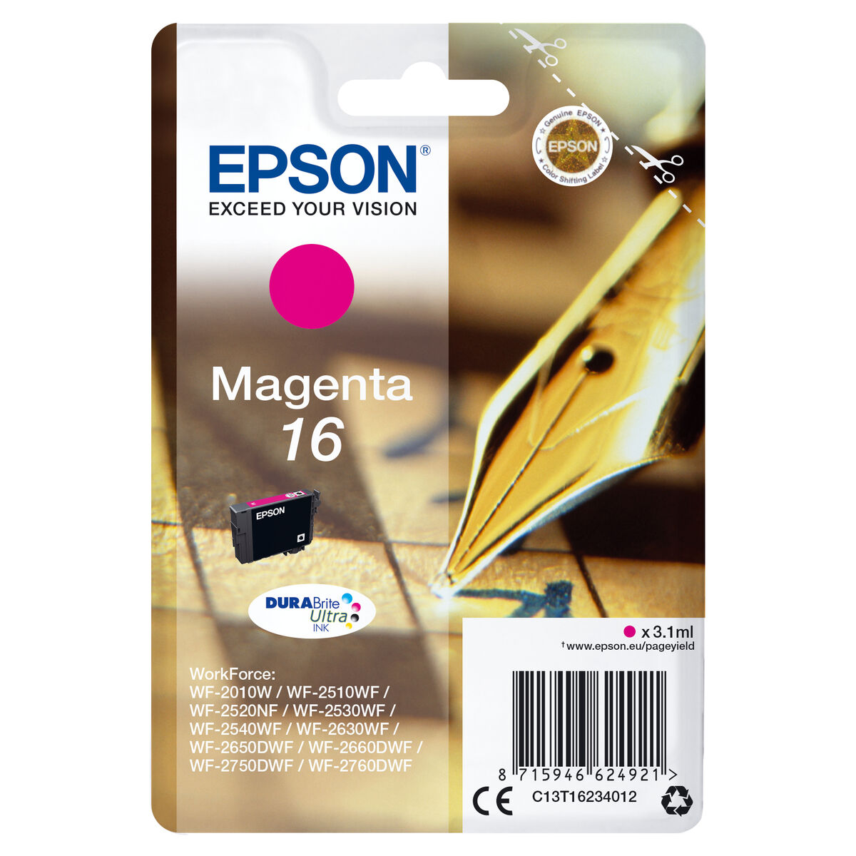 Compatible Ink Cartridge Epson C13T16234012 Magenta Compatible Ink Cartridge Epson C13T16234012 Magenta