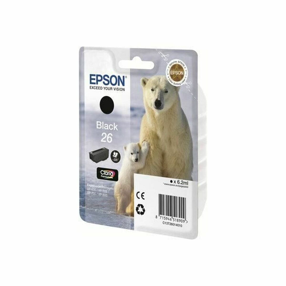 Original Ink Cartridge Epson T2601 Black Original Ink Cartridge Epson T2601 Black