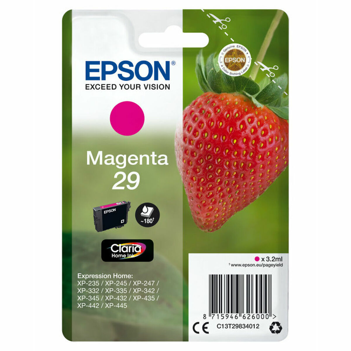 Original Ink Cartridge Epson C13T29834022 Magenta Original Ink Cartridge Epson C13T29834022 Magenta