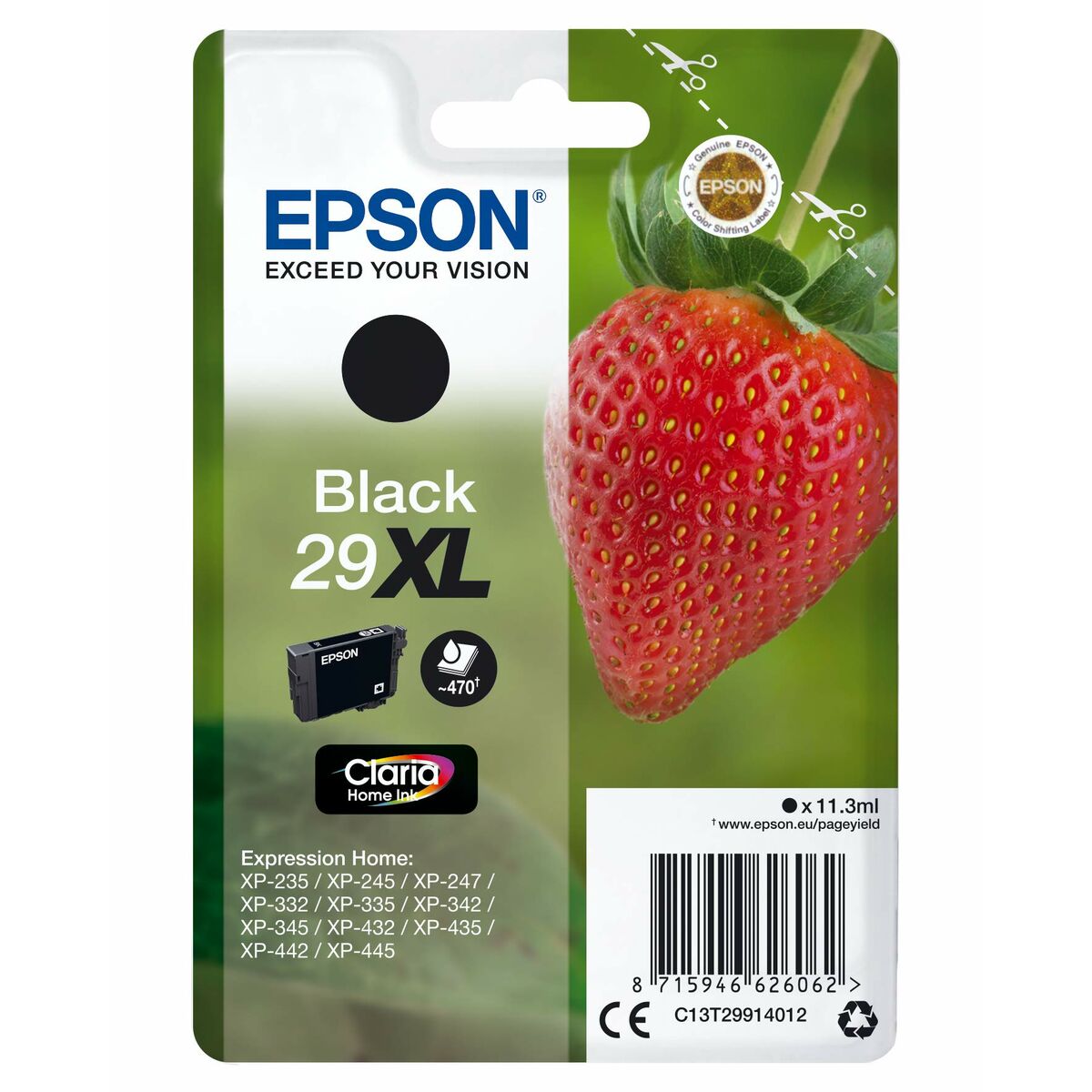 Original Ink Cartridge Epson C13T29914022 Black Original Ink Cartridge Epson C13T29914022 Black