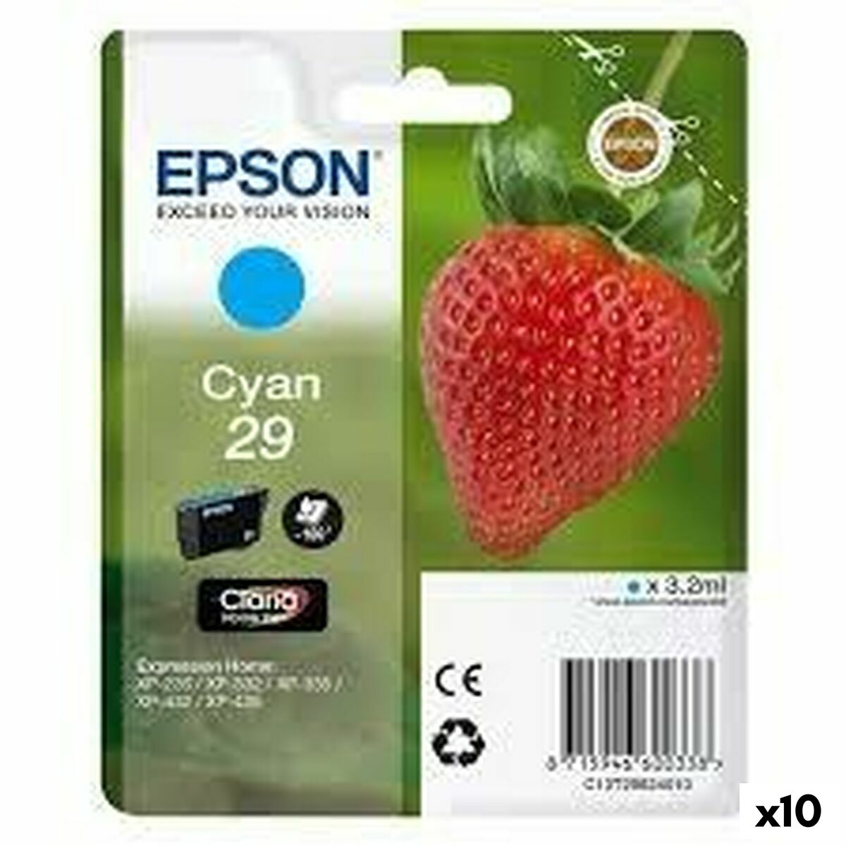 Original Ink Cartridge Epson 29 Cyan (10 Units) Original Ink Cartridge Epson 29 Cyan (10 Units)