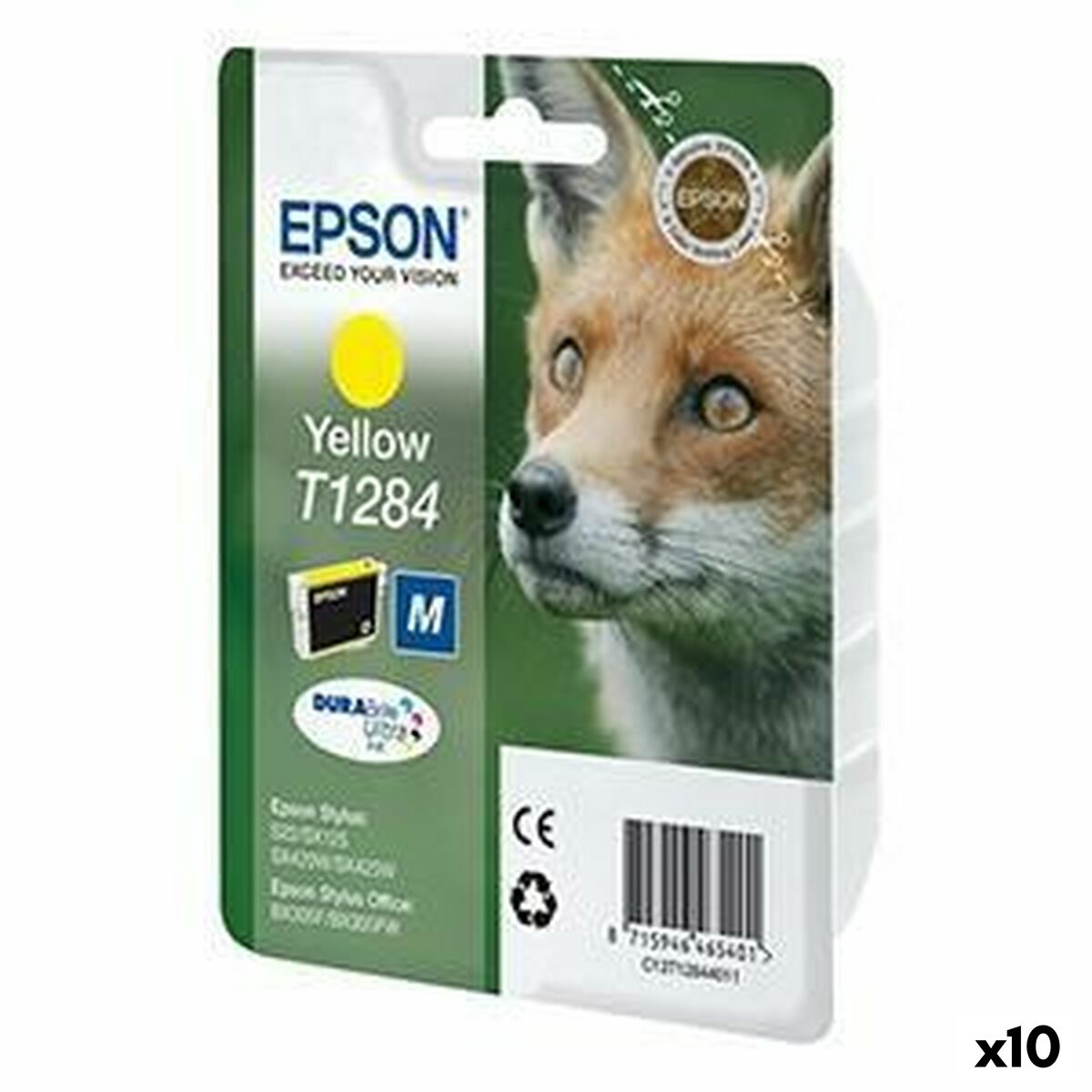 Original Ink Cartridge Epson Yellow (10 Units) Original Ink Cartridge Epson Yellow (10 Units)